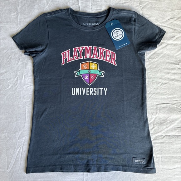Life Is Good Tops - Life Is Good Playmaker University T-Shirt Women's XS New With Tags